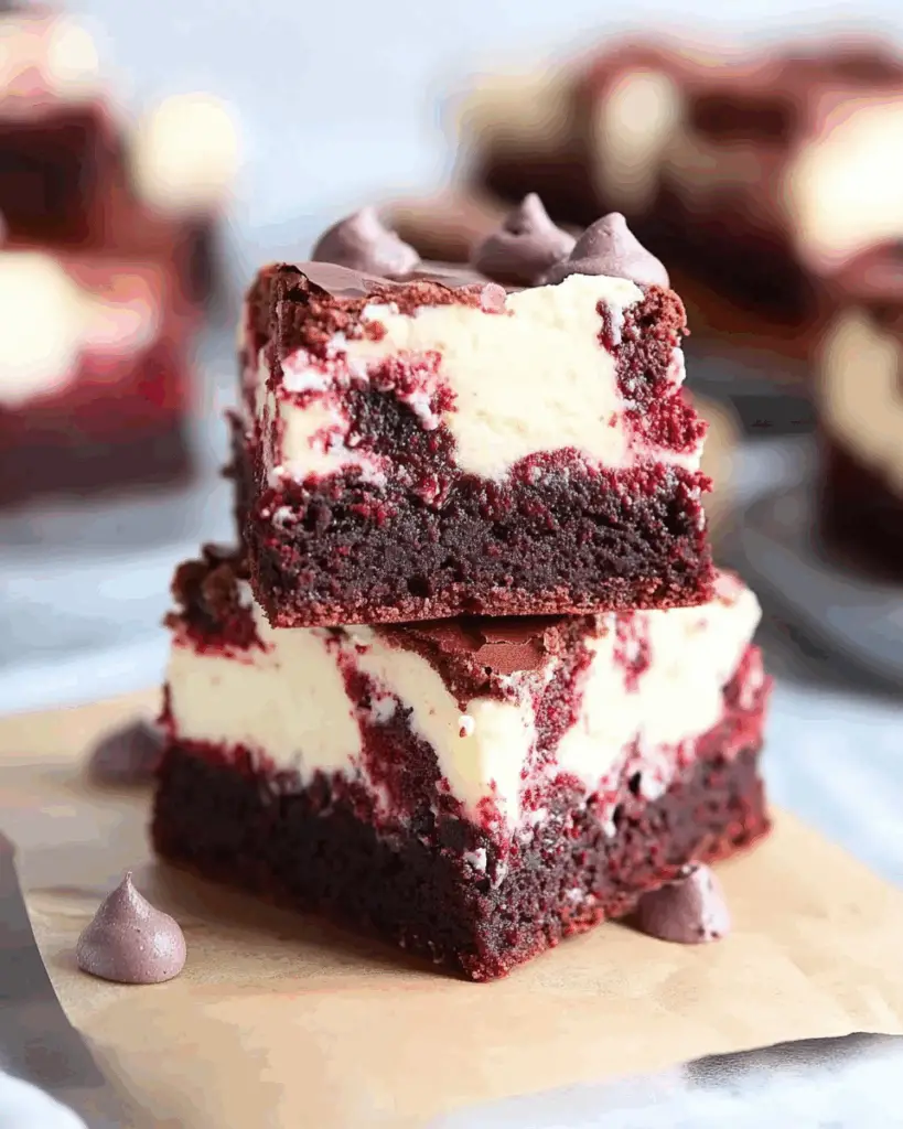Red Velvet Cheesecake Brownies