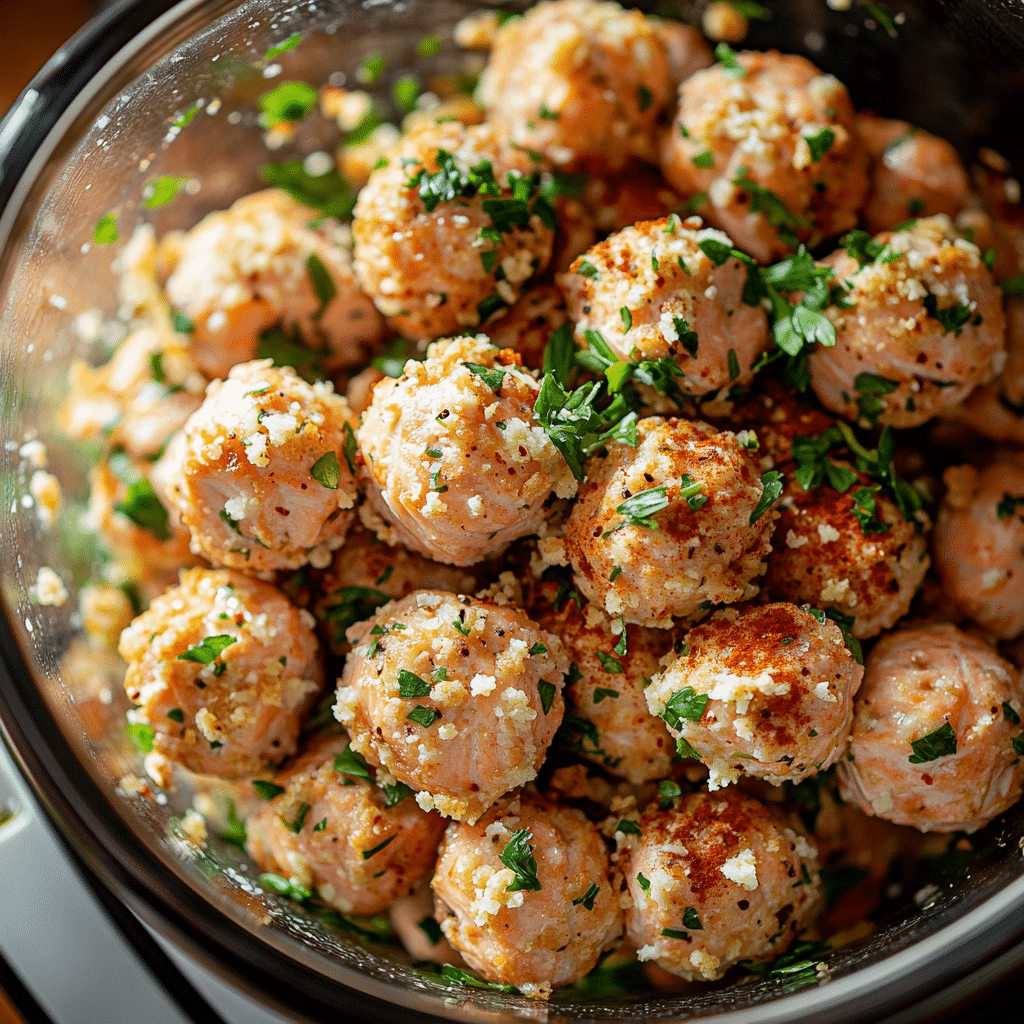 Salmon Meatballs with Avocado