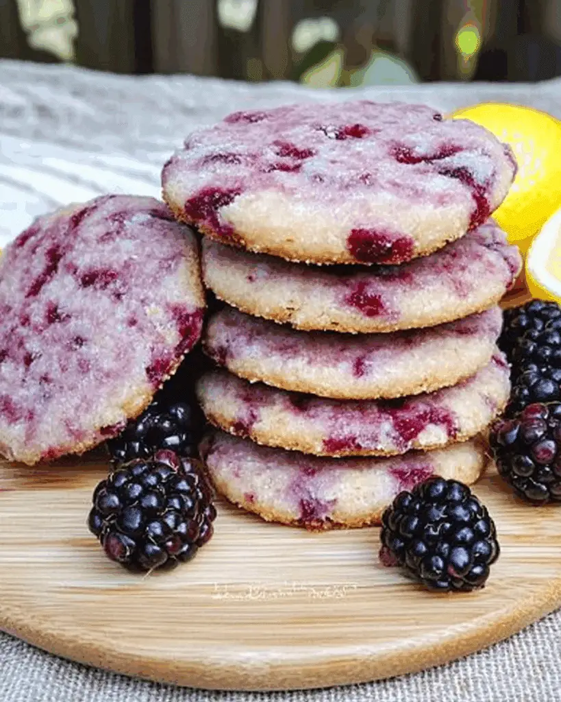Black Raspberry Lemon Shortbread