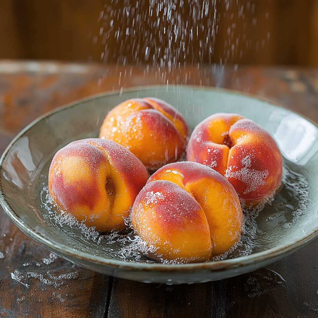 Freezing Peaches