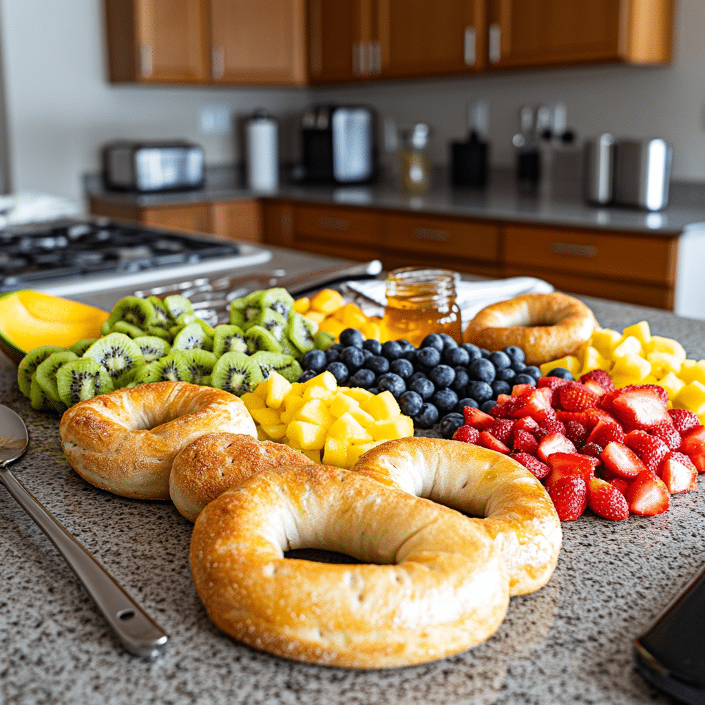 Bagel Fruit Pizzas
