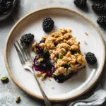 blackberry pistachio crumble bars