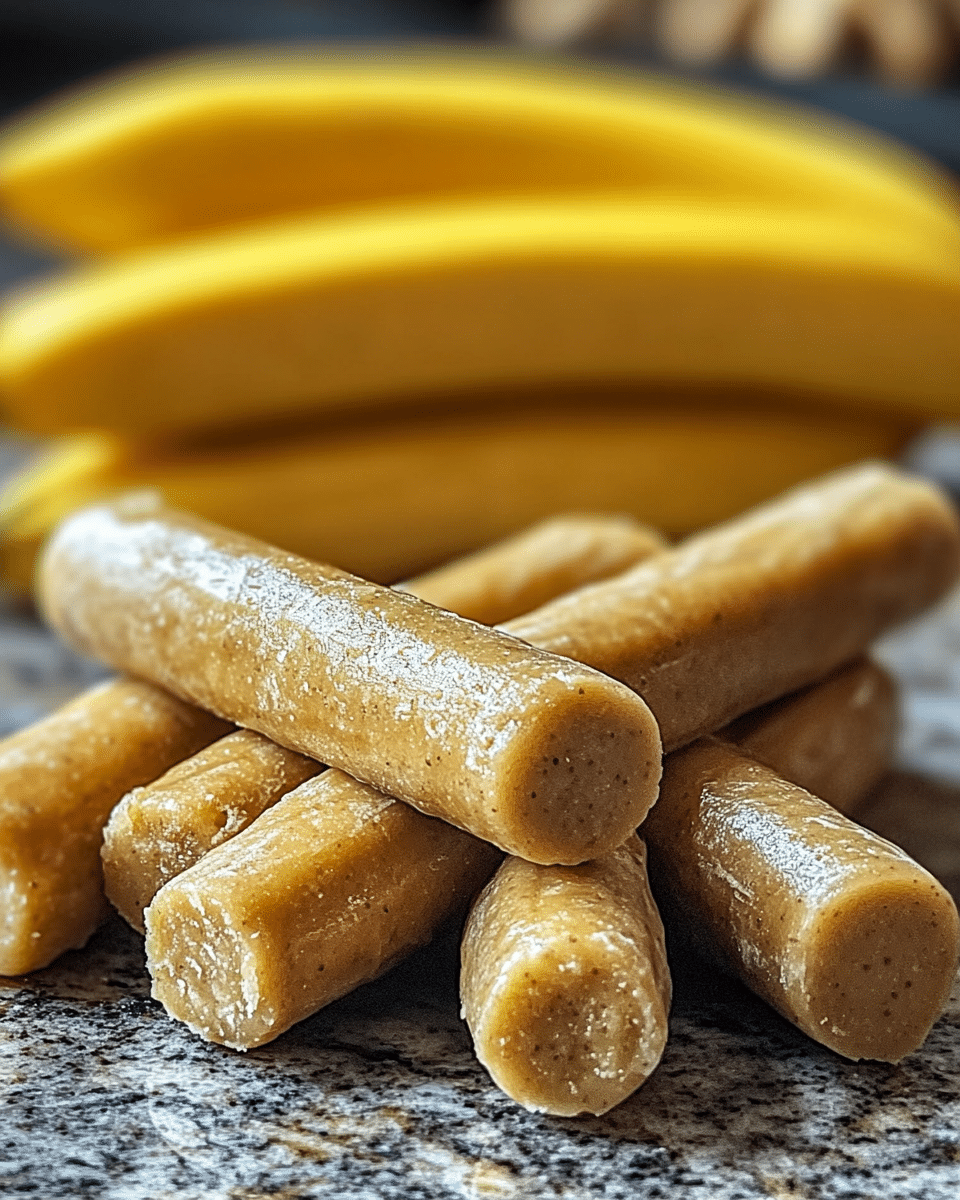 Curated visual reference: Gallery Detail: Easy Banana And Peanut Butter Chew Sticks For Dogs