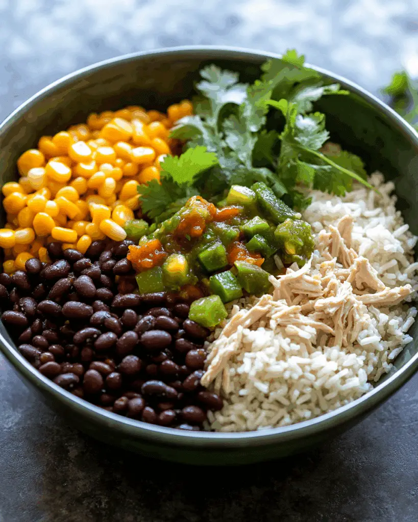 Salsa Verde Chicken Rice Skillet