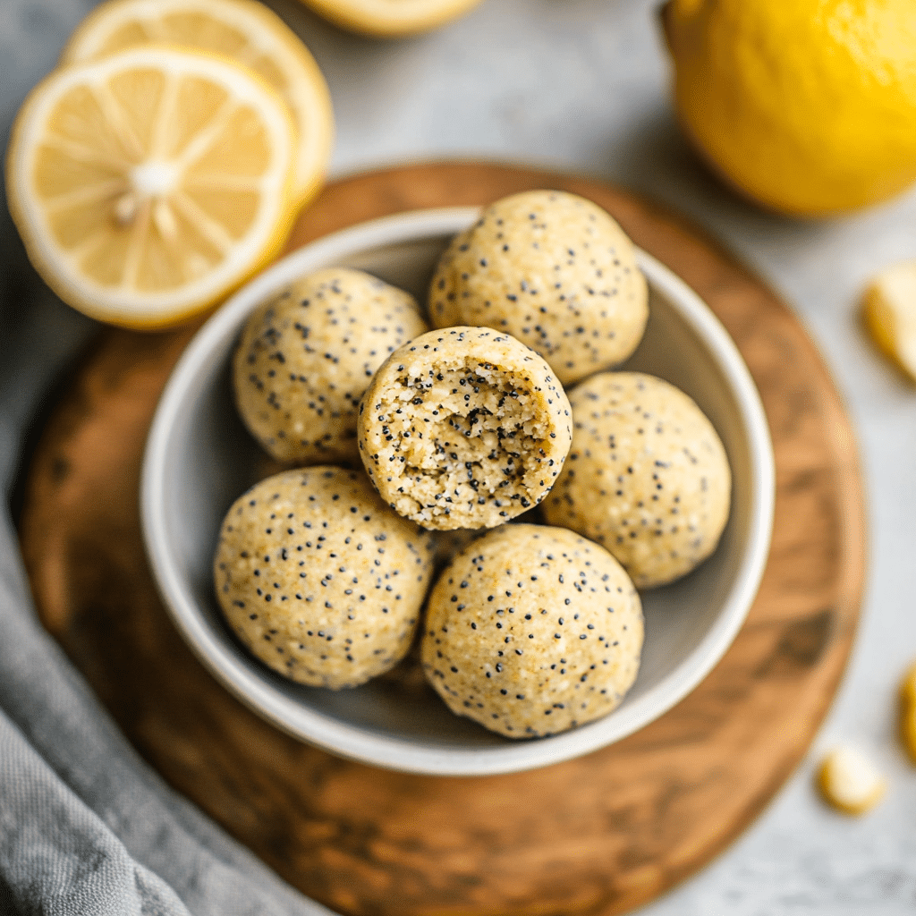 Lemon Poppyseed Energy Bites