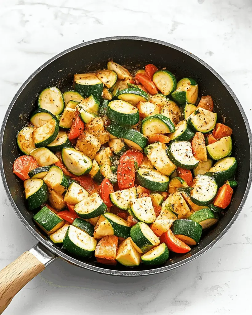 Easy Turkey Zucchini Skillet