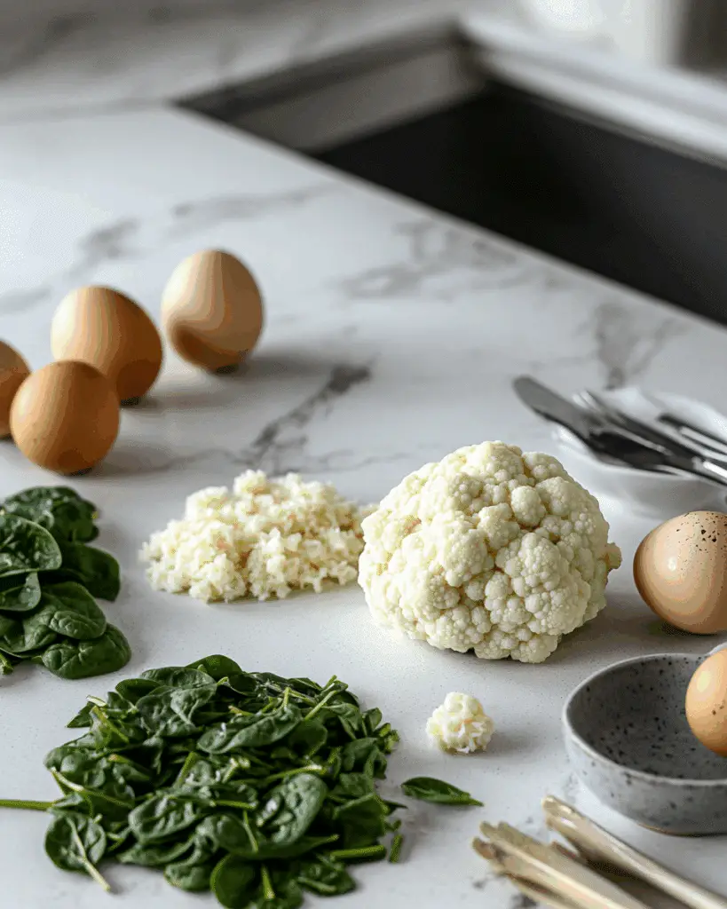 cauliflower spinach taco shells