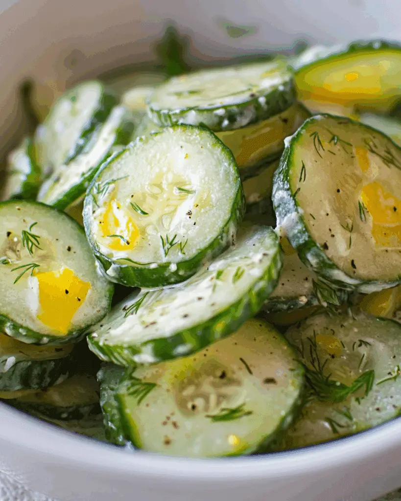 pickle juice ranch cucumber salad