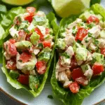 BLT Chicken Salad Lettuce Wraps