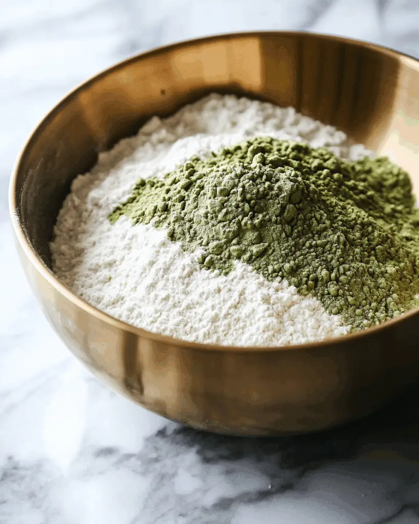 white chocolate chip matcha muffins