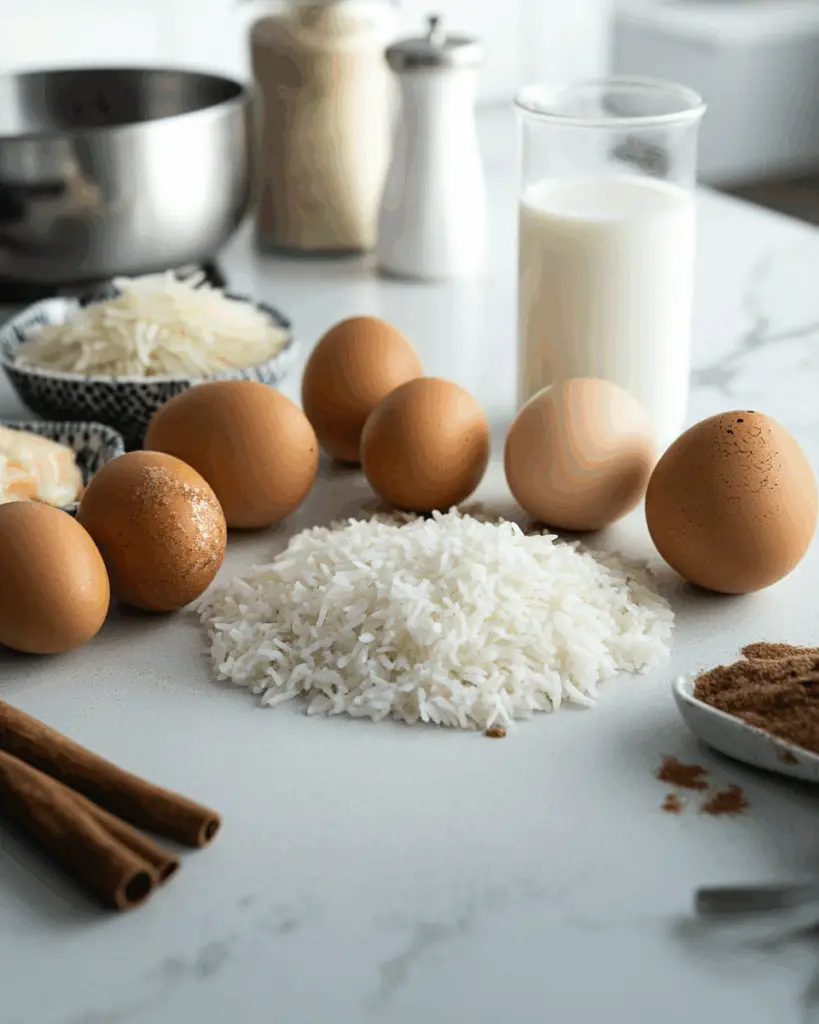 Condensed Milk Baked Rice Pudding