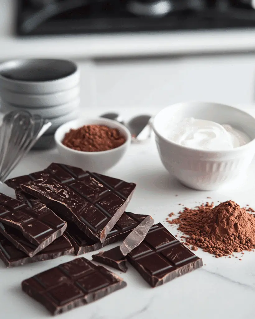 chocolate coffee mousse trifles