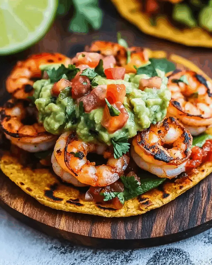Grilled Shrimp Tostadas