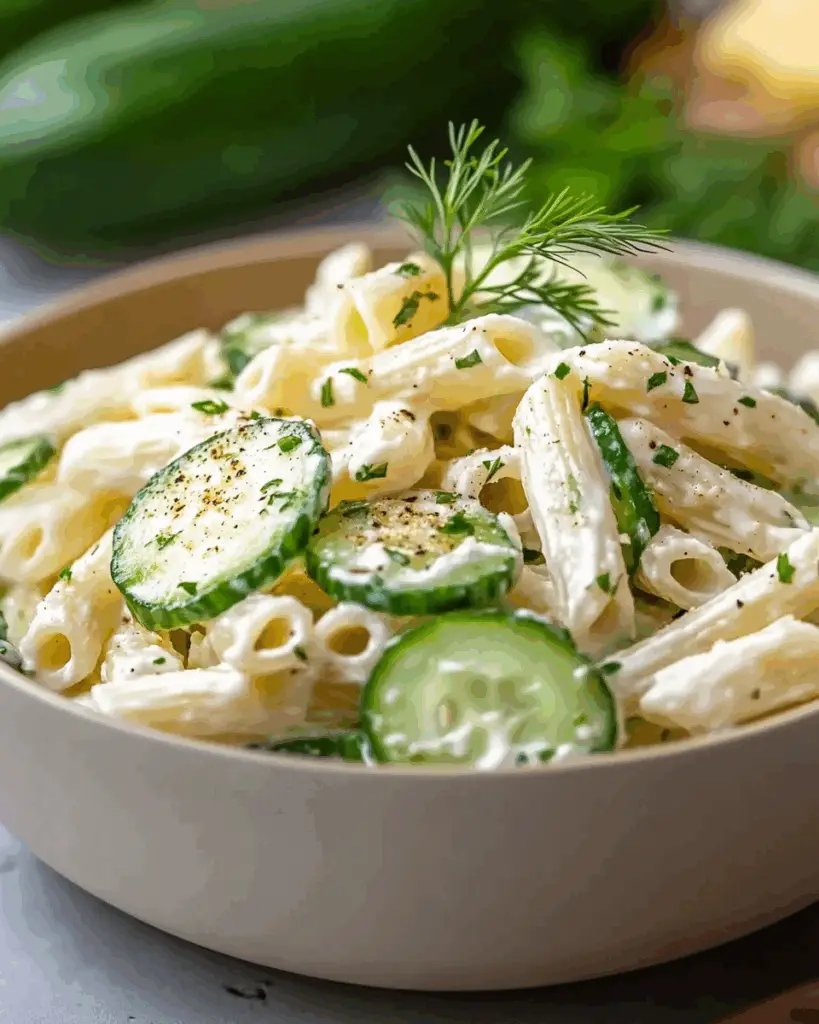 Healthy Cucumber Pasta Salad