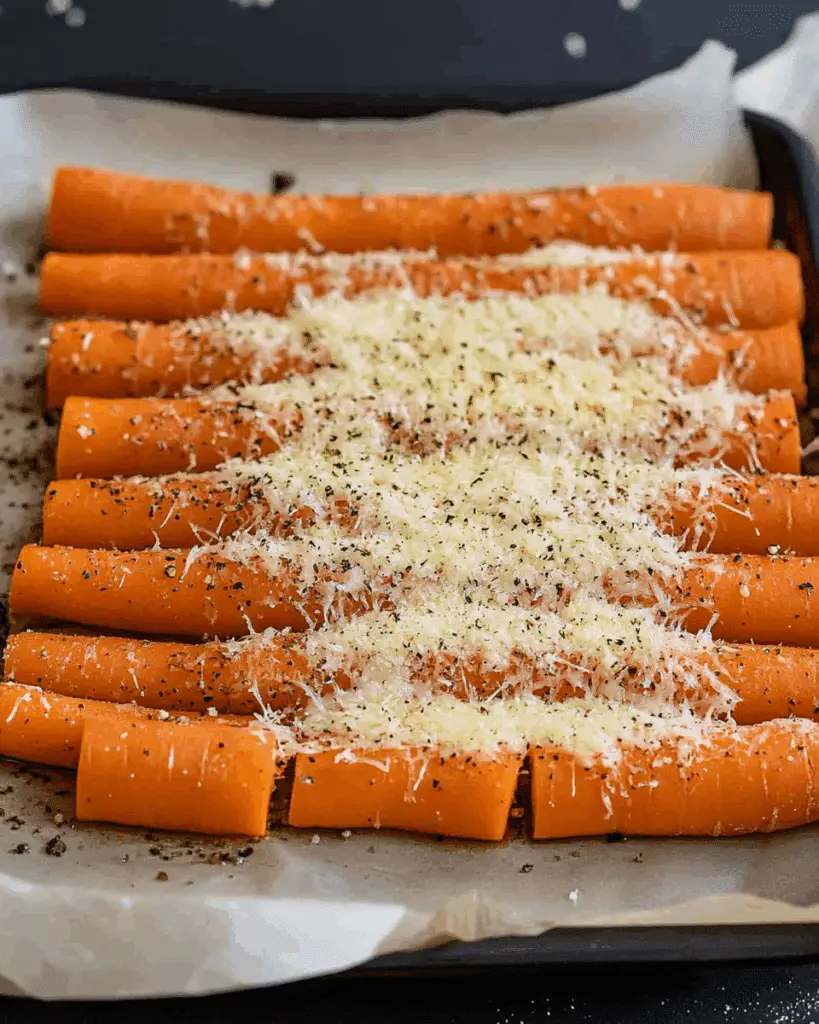 crispy parmesan carrots