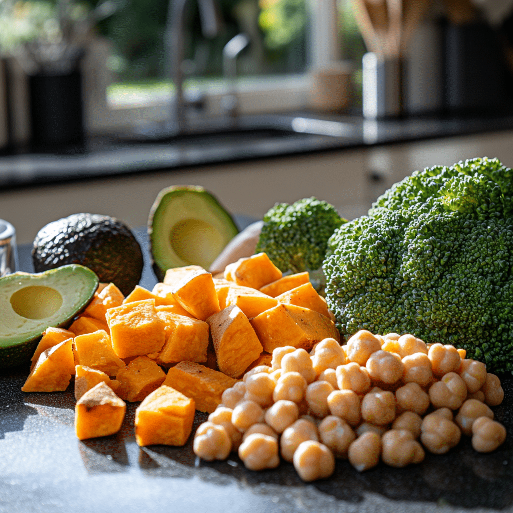 Peanut Sweet Potato Buddha Bowls
