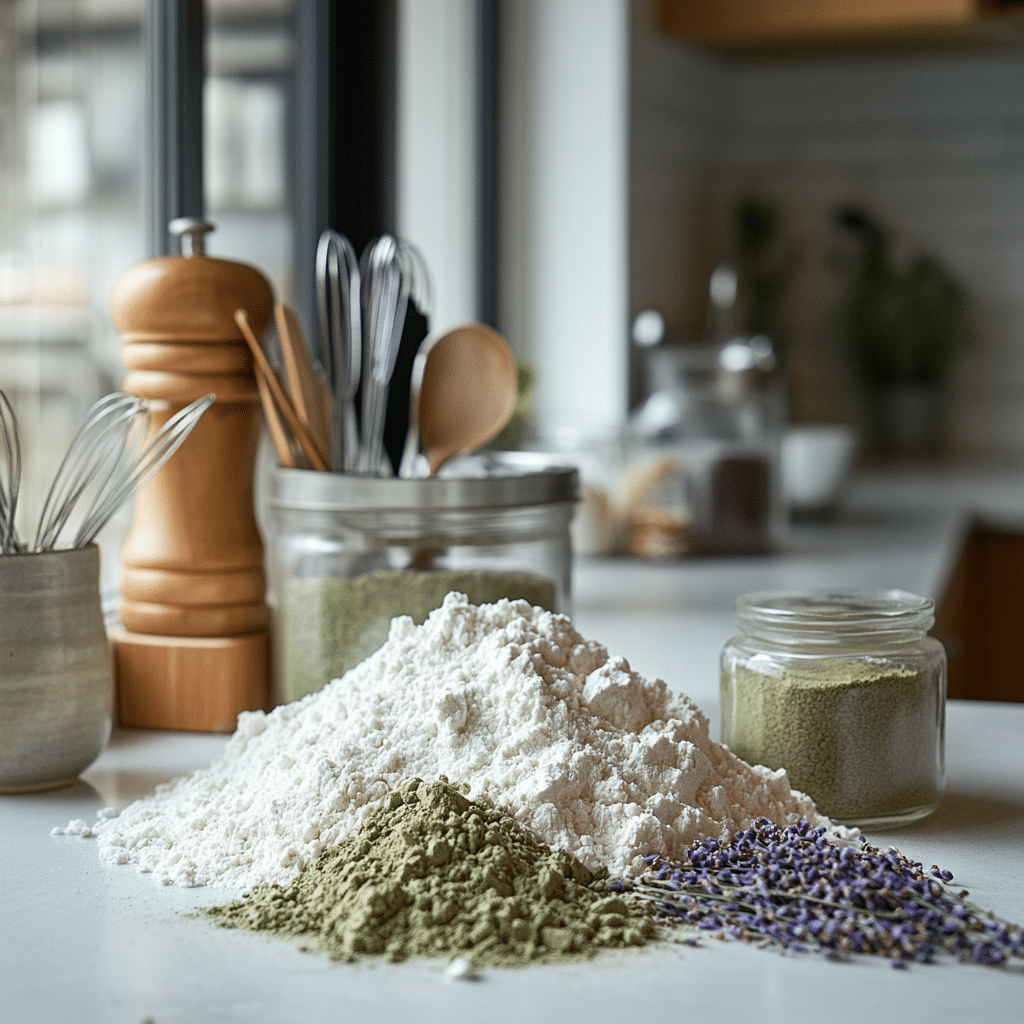 Matcha Lavender Sugar Cookies