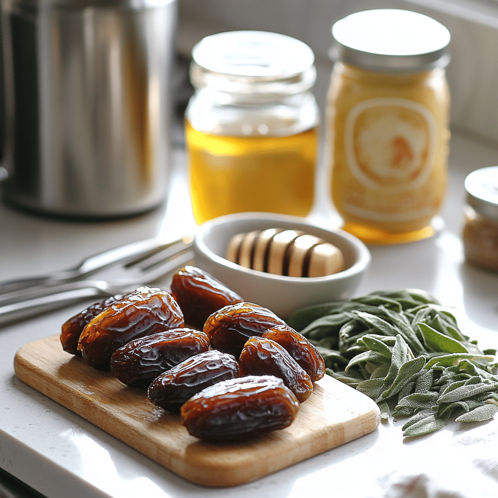 air fryer brie stuffed dates