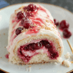 Cherry Cheesecake Angel Food Cake Roll