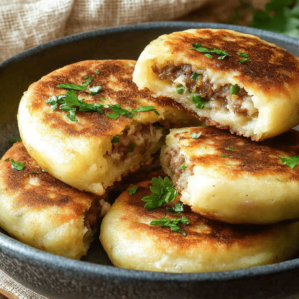 Stuffed Potato Cakes
