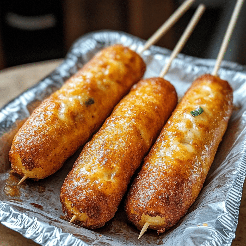 Crispy Jalapeño Cheddar Corn Dogs
