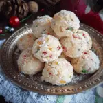 Almond Cherry Snowballs