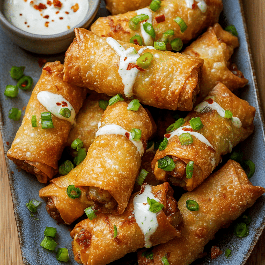 jalapeño popper egg rolls