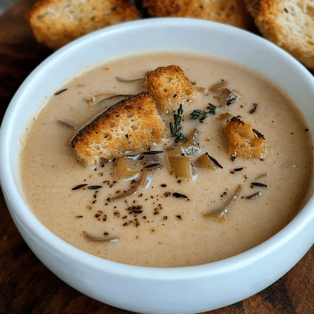 Caramelized Cream of Onion Soup