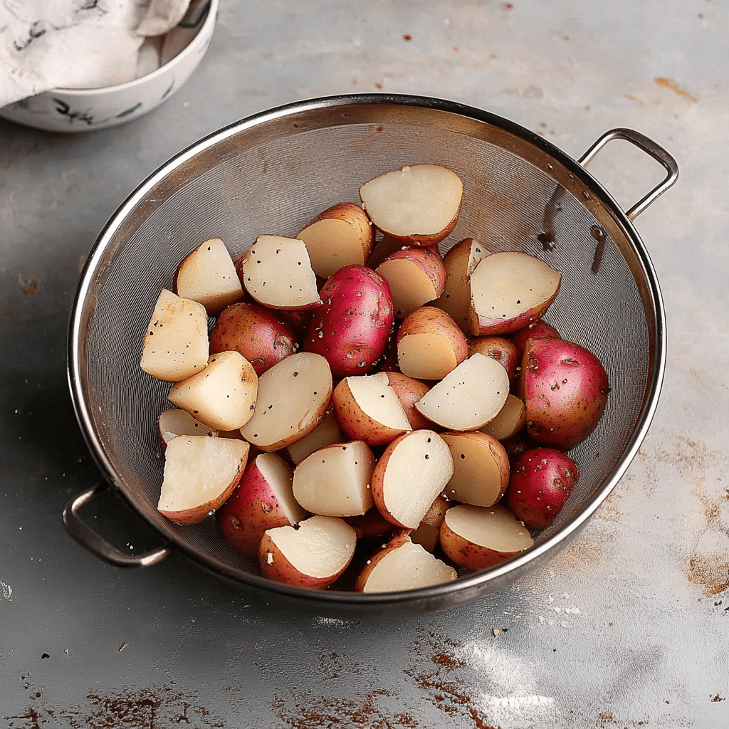 Creamy Red Potatoes and Peas
