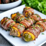 Keto Bacon Wrapped Cheeseburger Pickle Poppers