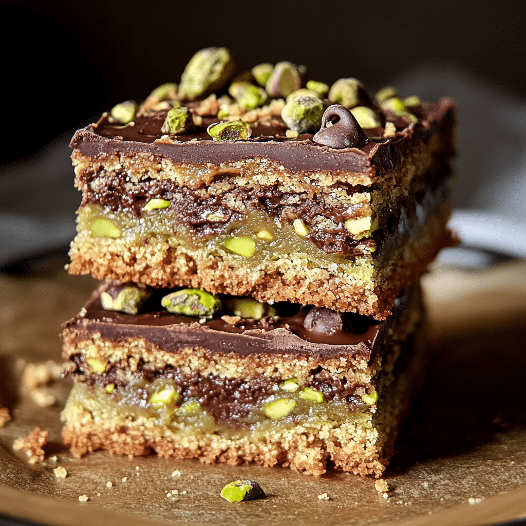 Brown Butter Pistachio Cookie Bars
