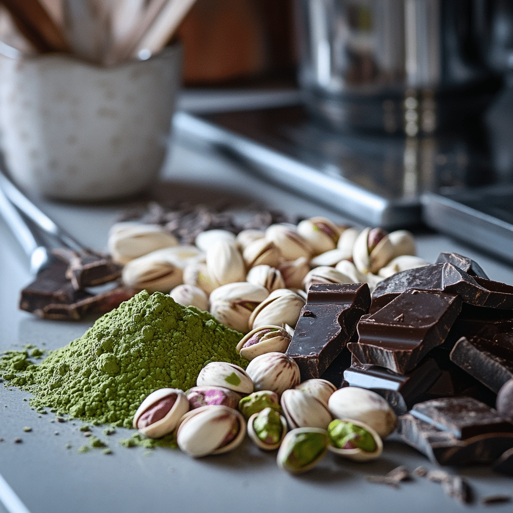 Dark Chocolate Pistachio Tart