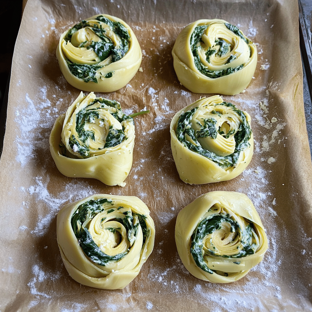 Spinach Artichoke Swirls
