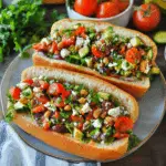 Vegan Chopped Greek Salad Sandwiches