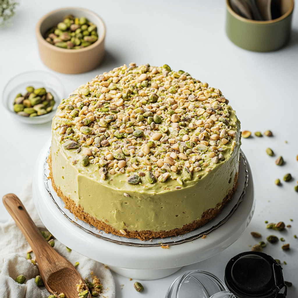 Vegan Pistachio Coffee Cake