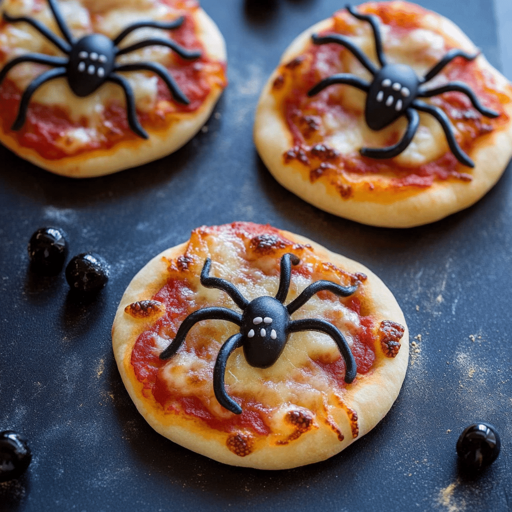 Mini Spider Pizzas