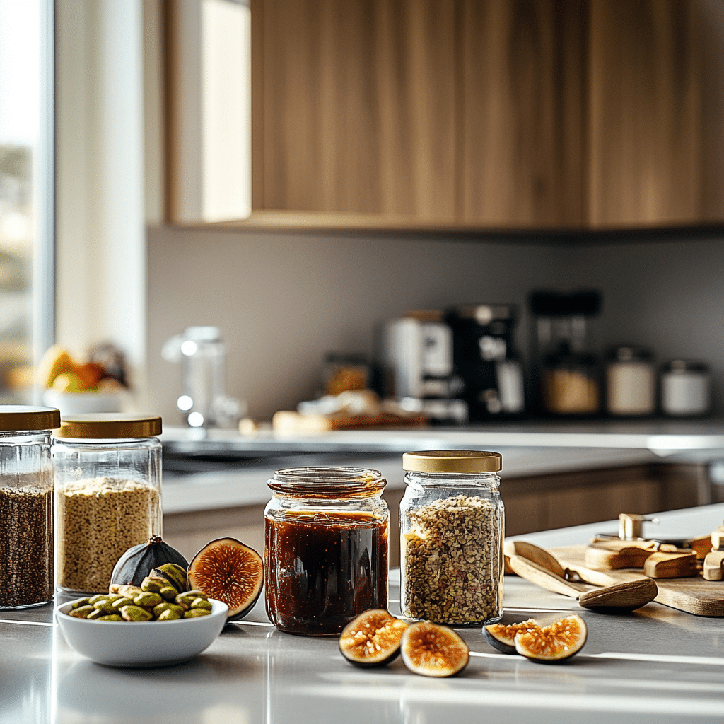 Baked Brie with Fig Jam and Pistachios
