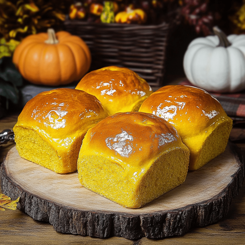 Soft Pumpkin Rolls