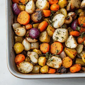 Garlic Herb Oven Roasted Vegetables