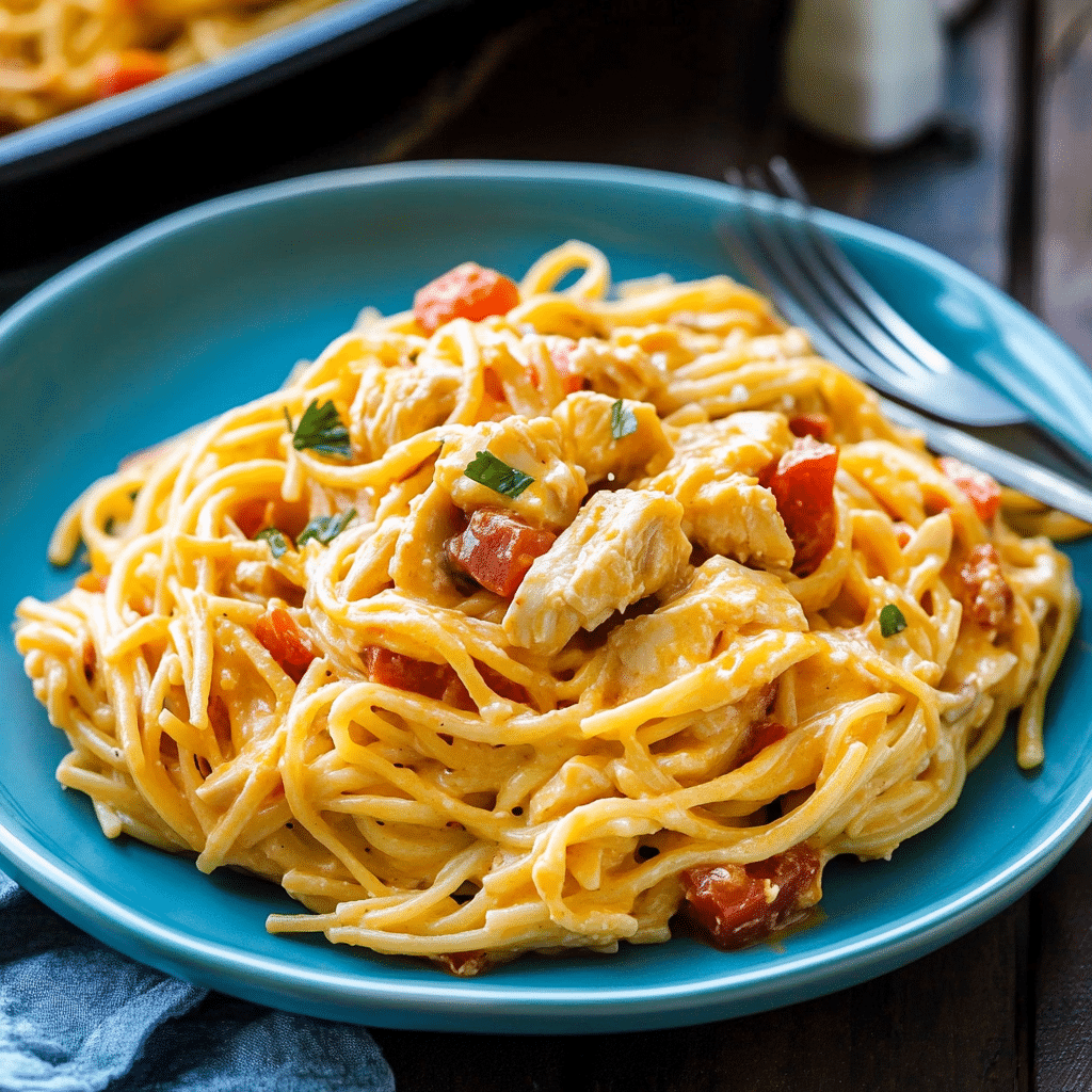 Spicy Chicken Spaghetti
