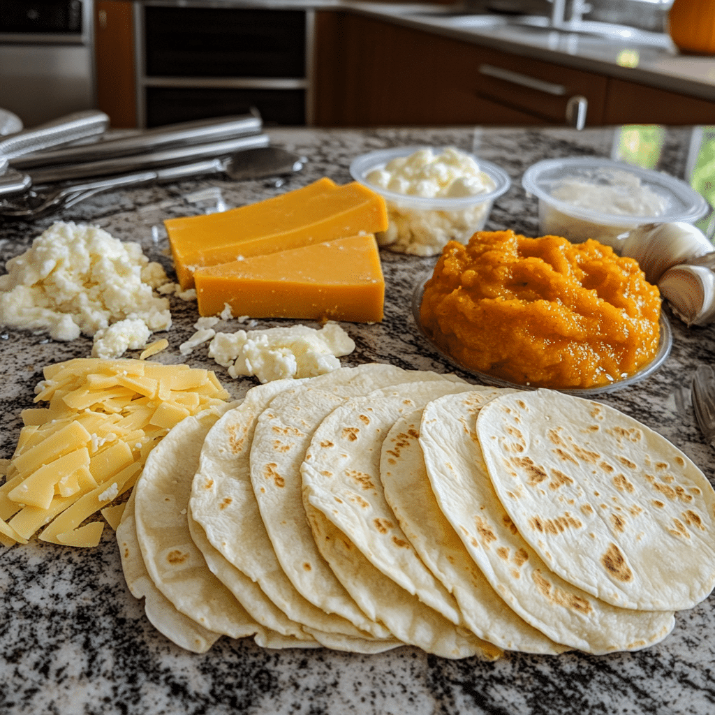 Jack O Lantern Quesadillas