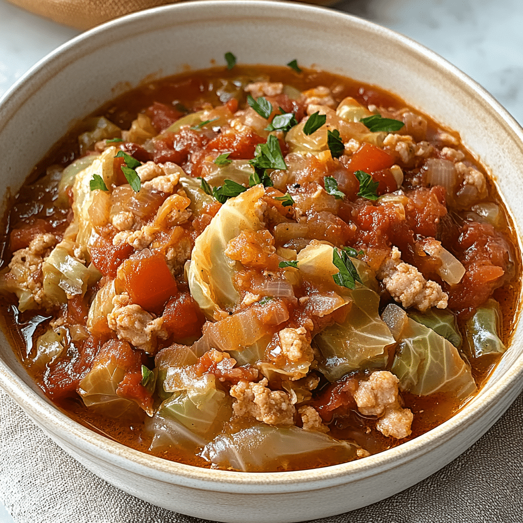 Slow Cooker Unstuffed Cabbage Rolls