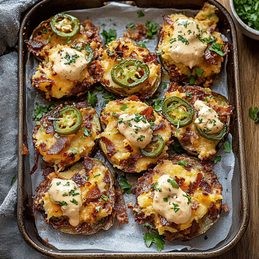 Jalapeño Popper Smashed Potatoes