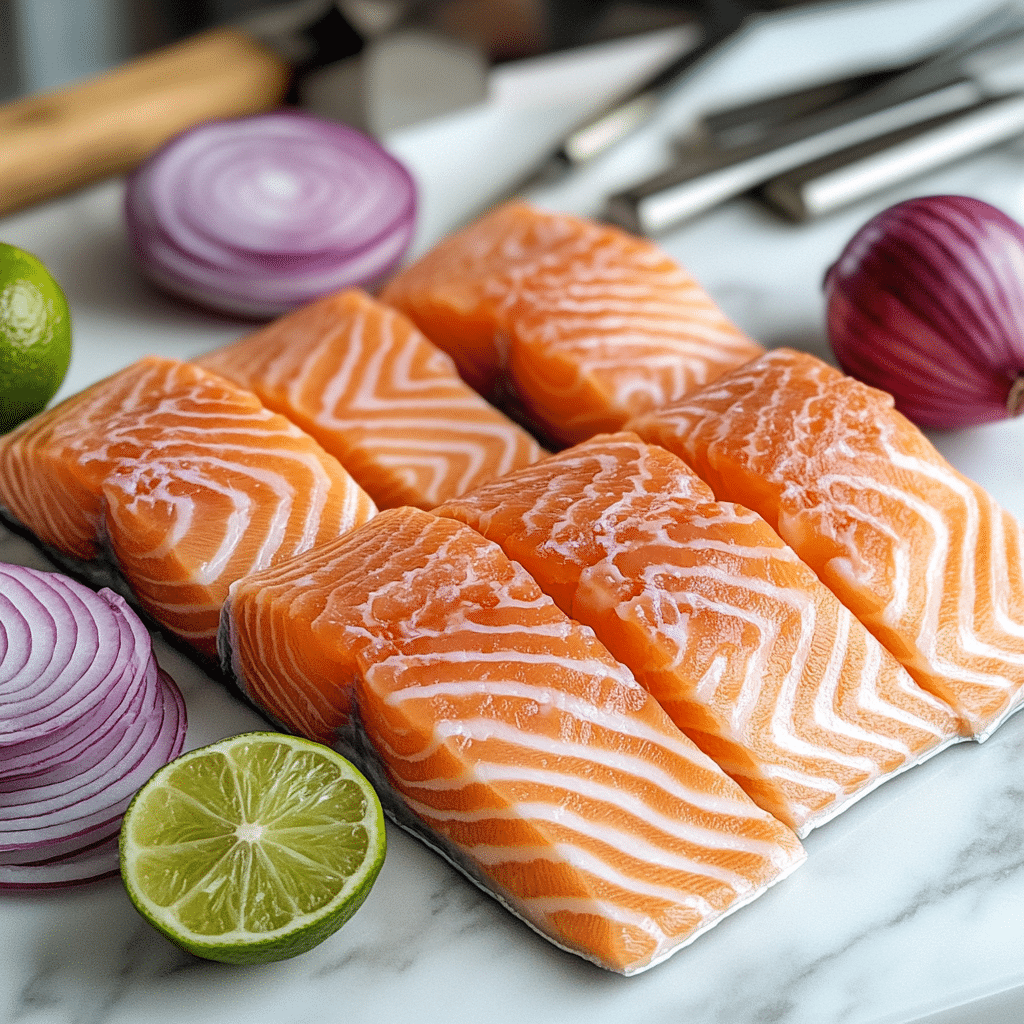 Baked Salmon with Avocado Mash