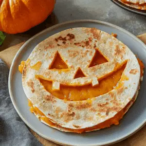Jack O Lantern Quesadillas
