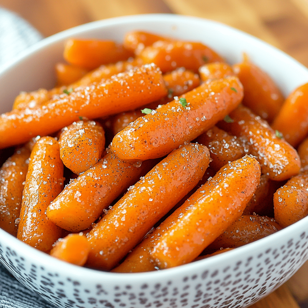 Maple Brown Sugar Glazed Carrots