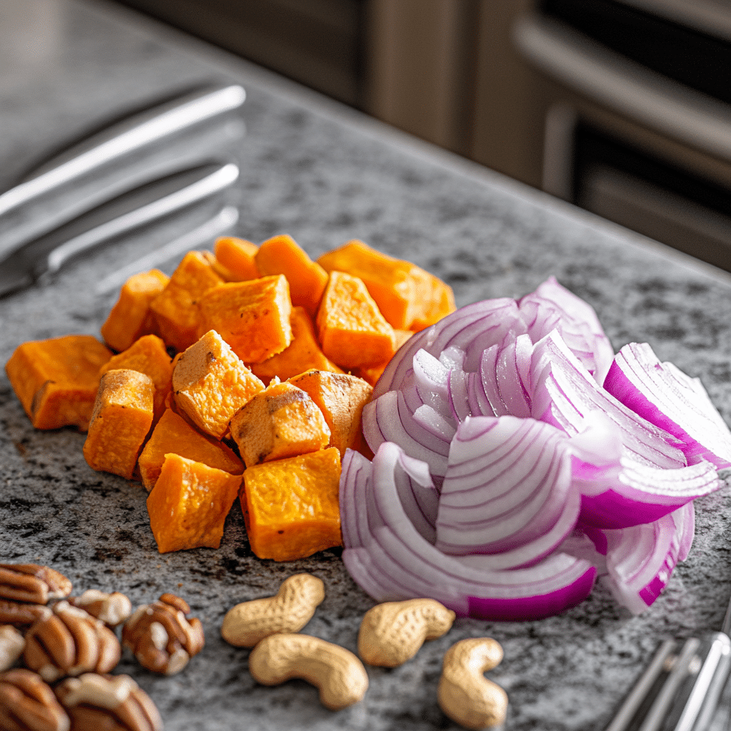 Sweet Potato Goat Cheese Salad