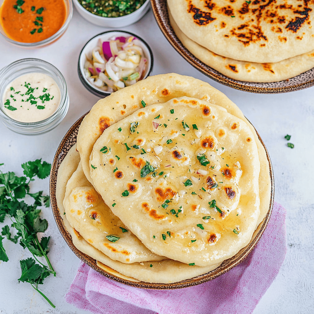 Garlic naan bread air fryer