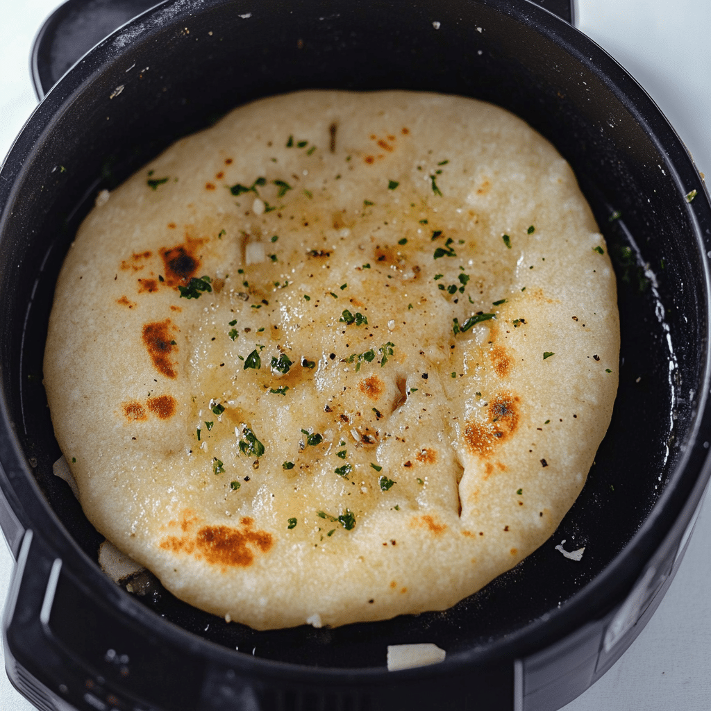 Garlic naan bread air fryer