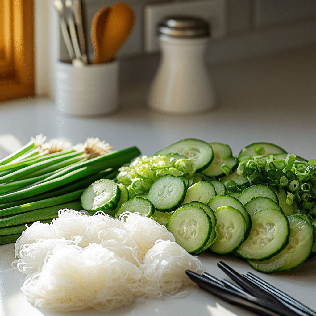 Spring Roll Salad with Spicy Ginger Dressing